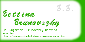 bettina brunovszky business card